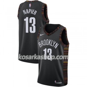 Dres Brooklyn Nets Shabazz Napier 13 Nike 2018-19 City Edition Crna Swingman